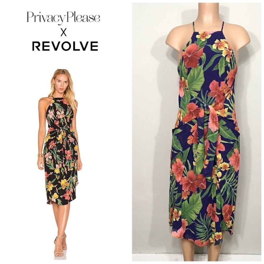 Privacy Please Lehunt navy floral dress.